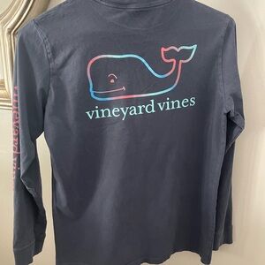 Vineyard Vines 🐳 Navy Long Sleeve Shirt